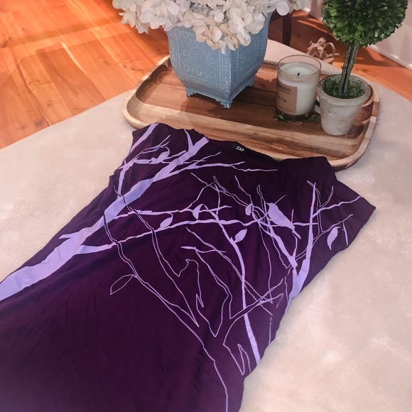 ZAP Whimsical Women’s Top in Purple w/ Design - Picture 2 of 2